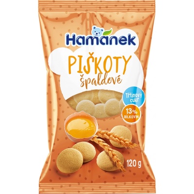 Piškoty Hamánek špaldové 120 g – Hledejceny.cz