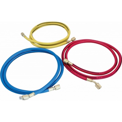 SATRA S-3AH15 Hadice pro přípravek na servis klimatizace 1.5 m, závit 1/4", chladivo R134a, 3 ks