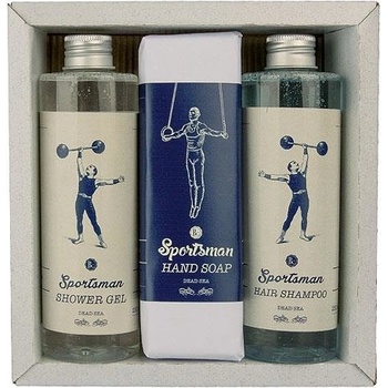 Bohemia Gifts & Cosmetics Sportsman sprchový gel pro muže 250 ml + šampon na vlasy 250 ml + toaletní mýdlo 145 g dárková sada