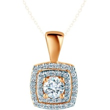 Savicki Prívesok dvojfarebné zlato laboratórne diamanty B Z Z0794 00265 585 ZB