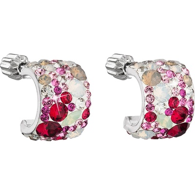 Pavona visací s krystaly Swarovski mix barev půlkruh 31280.3 sweet love