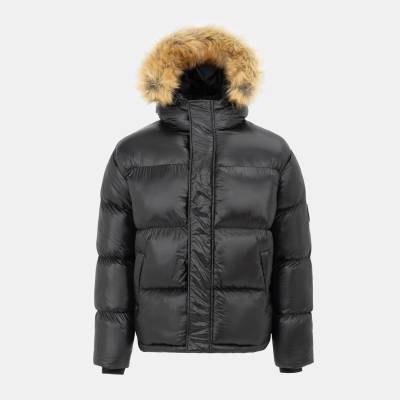 Loyalti Яке Loyalti Men's Shadow Quilted Short Puffer Jacket - Black