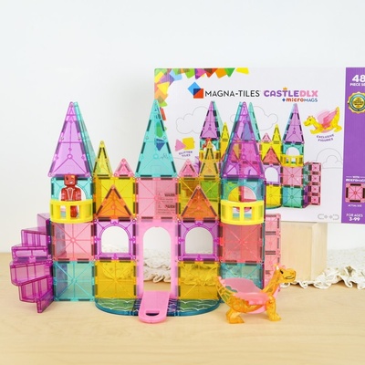 Magna-Tiles Magnetická stavebnica Castle DLX 48 ks