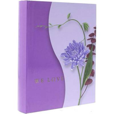 LEUCHTTURM Fotoalbum WE LOVE, 10x15, šité, 200 fotografií Barva: Fialová