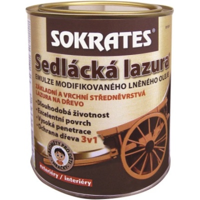 Sokrates Sedlácká lazura na dřevo 0,7 kg hemlock