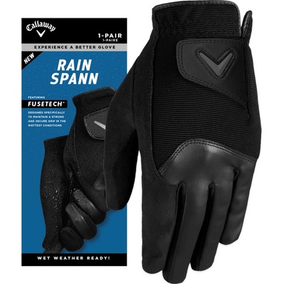 Callaway Rain Spann Womens Golf Glove pár černé L