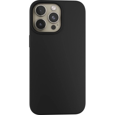 Next One silicone case MagSafe compatible for iPhone 15 Pro Max | Black (K-IPH-15PROMAX-MAGCASE-BLACK)