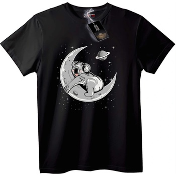 NOONEBRAND Тениска Коала на Луната - 2XL, Black