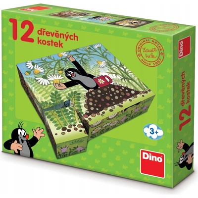Dino kostky Krtek a přátelé 12 kostek