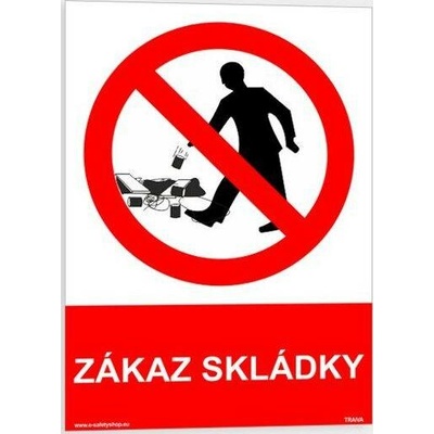 Traiva s.r.o Zákaz skládky Verze: Plast 210 x 297 mm (A4) tl. 0.5 mm - Kód: 06102