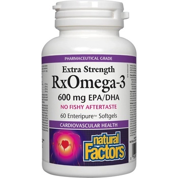 Image 1 of Natural Factors RxOmega 3 Extra Strength 1170 mg [60 Гел капсули]