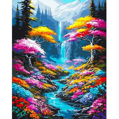 Norimpex Vodopád a řeka v lese 30 × 40 cm 2000113