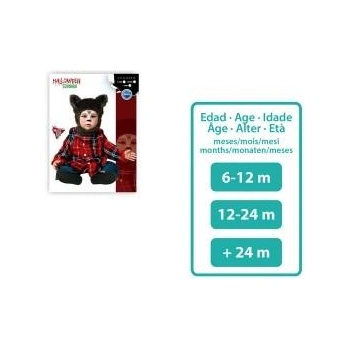 BigBuy Carnival Костюм Вълк Кафяв Размер 6-12 месеца