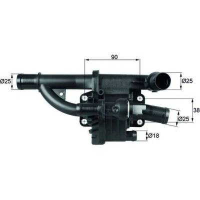 Termostat, chladivo MAHLE TH 40 83