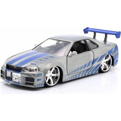 Jada Toys | Fast & FuriousDiecast Vehicle 1:24 (25th Anniversary) 2002 Nissan Skyline GT-R R34