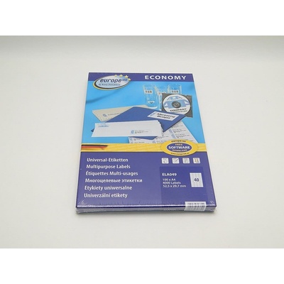 Avery Zweckform ELA049 1458 Etikety 52,5x29,7mm bílé