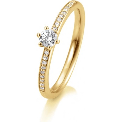 Sofia Diamonds Prsteň žlté zlato s diamantmi BE41 05805 Y