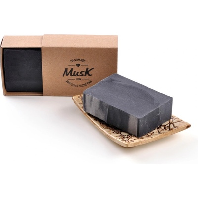 Musk Prírodné mydlo - Čierne zlato 100g, v krabičke