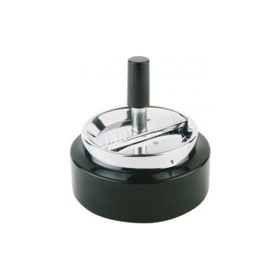 APS Popelník s tlačítkem černý 105 mm Classic inox;černá