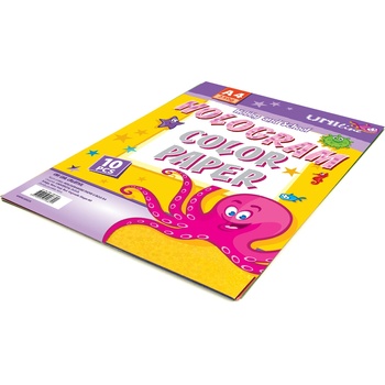 Image 1 of UNIVERZAL Листа Uniline Hologram, А4, 250g оп. 10, асорти (31296-А)