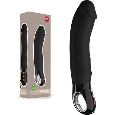 Силиконов вибратор за G-точка, мощен, 23см. - Big Boss G-spot Black (D-244263)