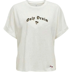 ONLY Тениска onlpamela s/s fold up tee cs jrs