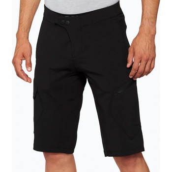 Мъжки шорти за колоездене 100% Ridecamp Shorts W/ Liner black 40030-00002