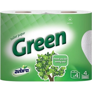 Тоалетна хартия Зебра Грийн 4бр (66)