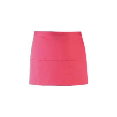Premier Workwear Pracovní zástěra krátká s kapsami PR155 Fuchsia Pantone 219 60x33cm