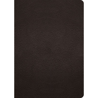 ESV Study Bible, Large Print Buffalo Leather, Deep Brown