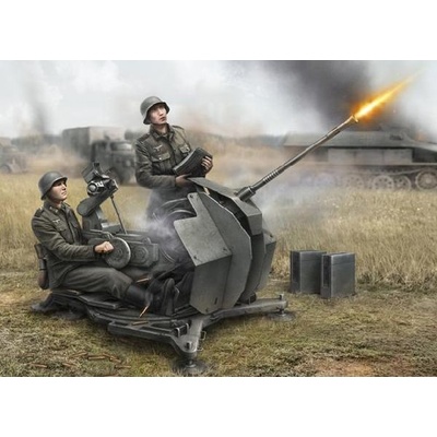 Zvezda Rheinmetall 2cm Flak 38 s obsluhou Wargames WWII 6117 1:72