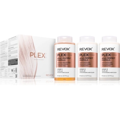 Revox B77 PLEX Hair Rebuilding System Professional Set комплект за боядисана и увредена коса за професионална употреба 3x260ml
