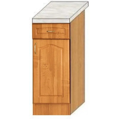 Долен шкаф ola 30h l/p с включен плот (089.001.0221 - l / 089.001.0222 - p)