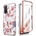 Tech-Protect Противоударен Дамски Калъф за Samsung A14, Tech-Protect Velar Marble Rose Case, Розов (9490713932391)