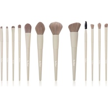 So Eco Flawless 12 Piece Brush Set kontúrovací štetec 1 ks + kefka na obočie 1 ks + štetec na očné tiene 4 ks + štetec na obočie 2 ks + štetec na púder 1 ks + štetec na korektor 1 ks + štetec na lícen