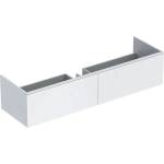 Geberit Долен шкаф за окачена мивка Geberit Xeno2, бял, 2 чекмеджета, 140 см (500.347.00.1)