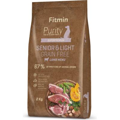 Dibaq Fitmin Purity Senior & Light Беззърнеста храна за кучета с агнешко месо 2 kg