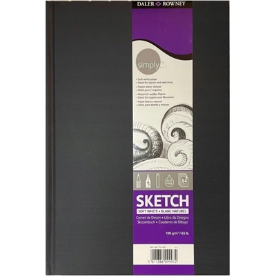 Daler Rowney Simply A4 měkký bílý skicák