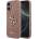 GUESS Калъф GUESS, PU Fixed Glitter 4G Metal Logo за iPhone 17, розов (GUHCP17SHG4SGP)