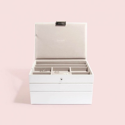 Stackers šperkovnice 3v1 White Classic Set bílá