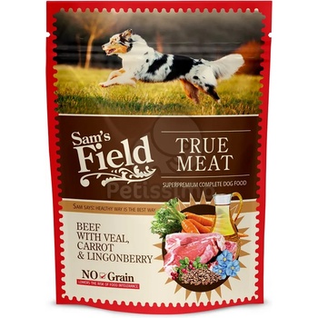 Sam's Field True Meat Beef with Veal, Carrot & Lingonberry в алуминиева опаковка 12 x 260 г