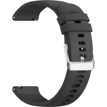 Mobilly универсална каишка, 22 мм, силикон, черна (775 DSJ-18-00T black 22 mm)