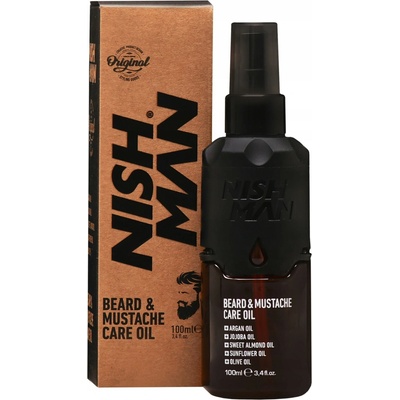 Nishman Beard & Moustache Care Oil výživný olej na bradu 100 ml
