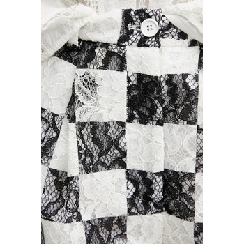 Pinko Къс панталон Pinko в черно с десен с висока талия 105295 A2MF (105295.A2MF)