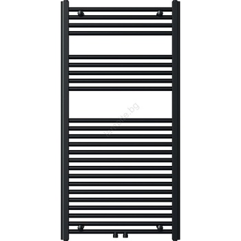 FERRO - Радиатор за кърпи за баня 644W/230V 120x60 cm, черен, прав (NR0093)