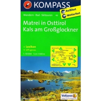 Kompass 46 Matrei in Osttirol, Kals am Grossglockner 1:50 000 turistická mapa