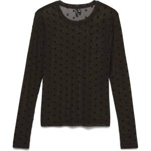 VERO MODA Тъмнокафяв топ с дълъг ръкав LOVA Vero Moda | Kafyav | ЖЕНИ | L