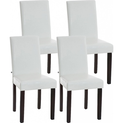 Design Shop Inn nohy tmavě hnědé Bílá 4 ks