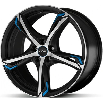 Ronal R62 7,5x18 5x112 ET51 matt black blue polished