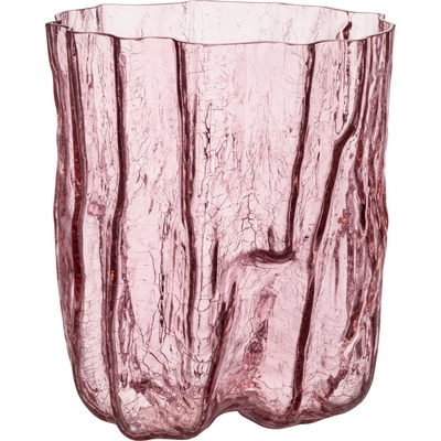 Kosta Boda Ваза Crackle кристал 27 см розова (7042113)
